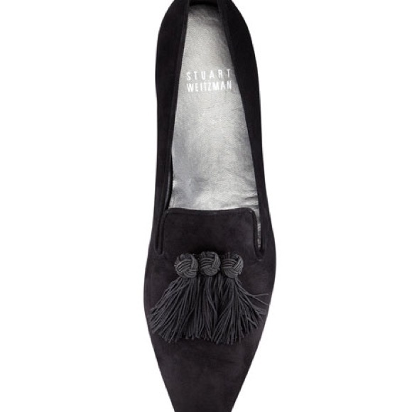 Stuart Weitzman Tasstrio Suede Tassel Loafer - Picture 8 of 8